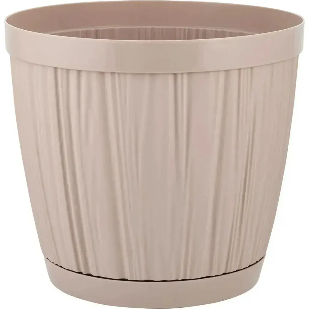 Горшок для цветов InGreen BARCELONA 6,5л, D240мм молочный шоколад