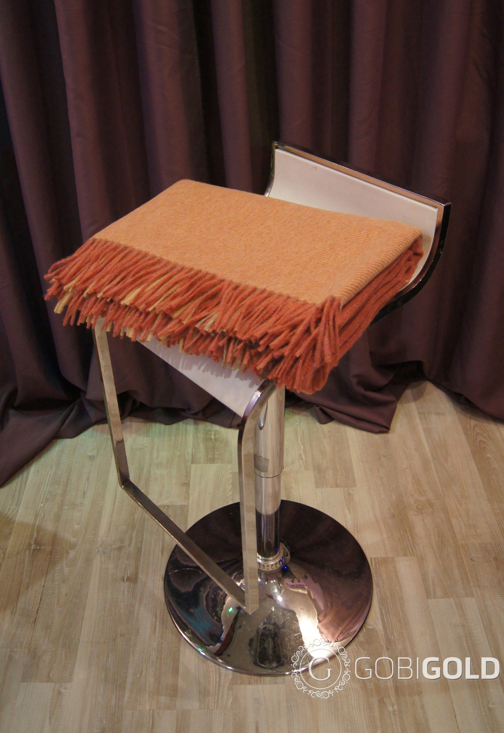 Плед из шерсти Альпаки 170x210 см. - розово-бежевый (арт. AGG001)