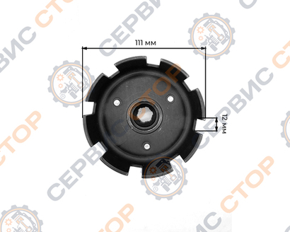 Корзина сцепления 168F/170F шлиц 20 мм