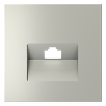 Накладка для розетки компьютерной RJ45 кат.6, S70 (сталь)