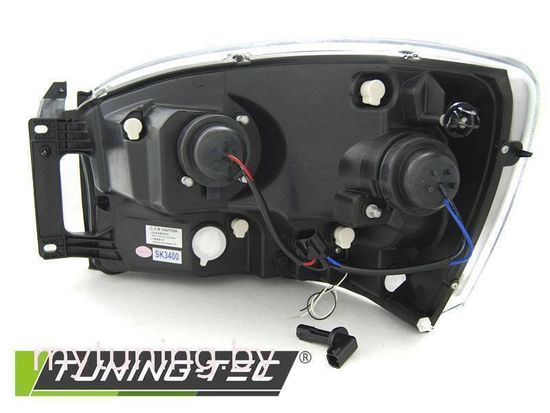 Передние фары TUBE LIGHT BLACK для Dodge Ram 06-08