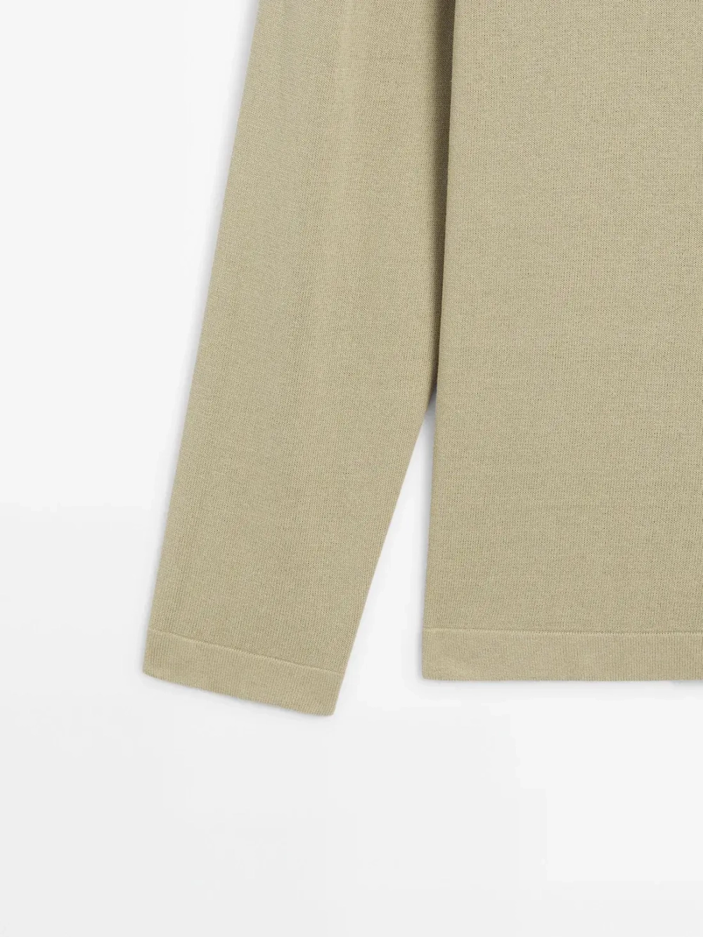 Massimo Dutti Свитер с круглым вырезом, зеленый