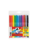 Фломастеры 12цв. CENTROPEN "Colour World", круглые, смываемые, 7550/12TP, 7 7550 1284