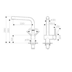 Смеситель OMOIKIRI Koriyama-BN(арт.4991005)