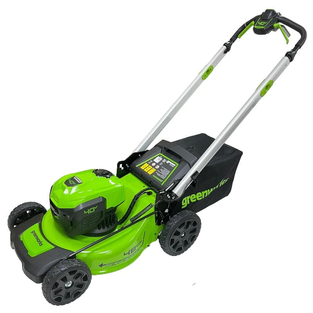 Газонокосилка аккумуляторная Greenworks Арт. 2517407, 40V, 48 см, самоходная, бесщеточная