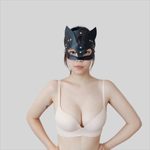 Маска кошки с декоративными заклёпками, MJ00026