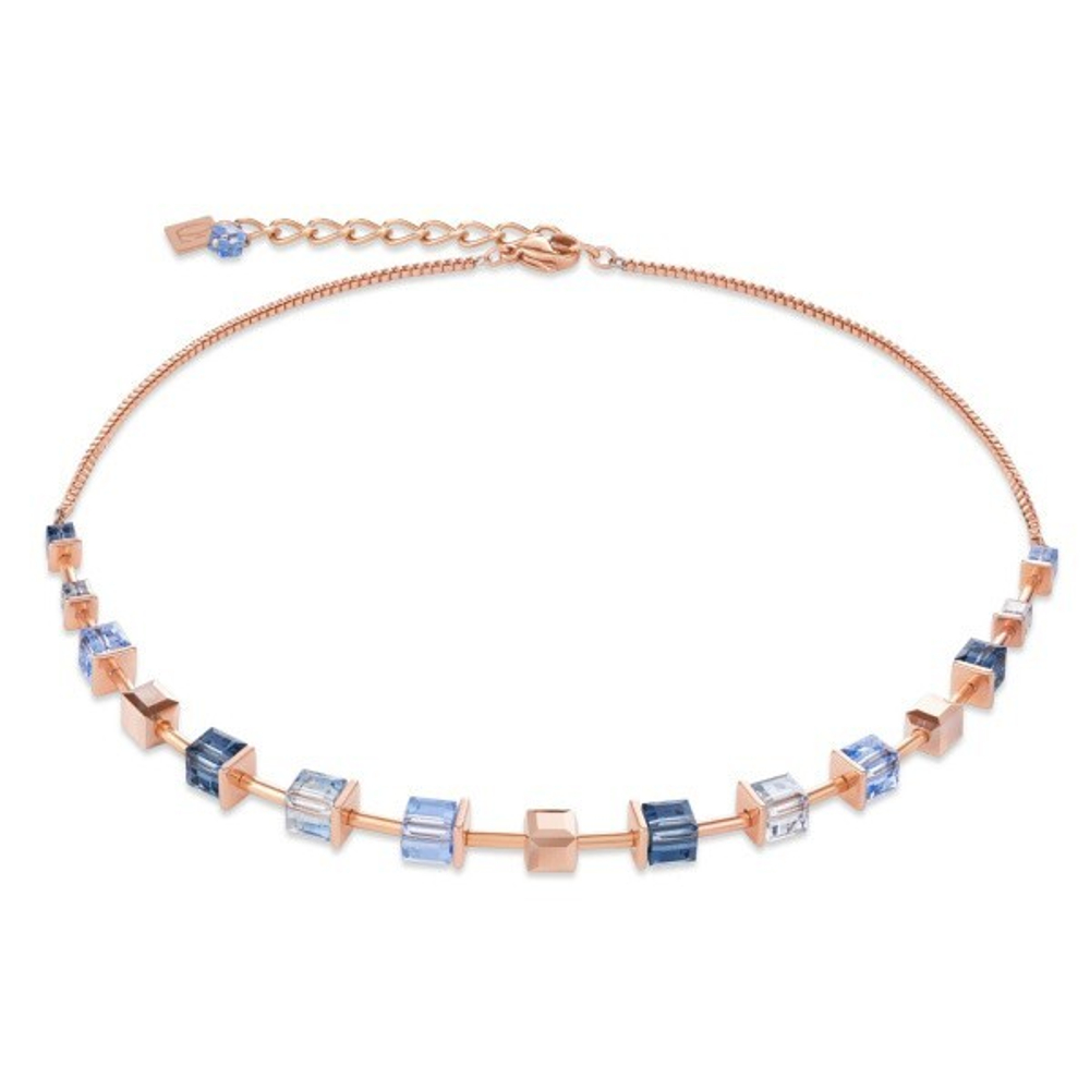 Колье Coeur de Lion Blue 4996/10-0700 цвет синий, золотой, голубой
