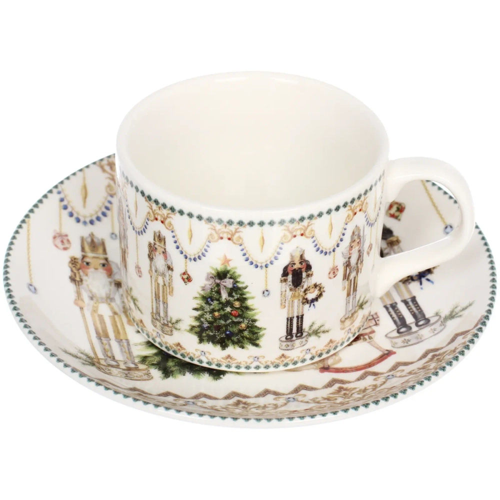 Чайный набор 4предмета «Щелкунчик» (2кружки 160мл+2блюдца) в подарочной коробке