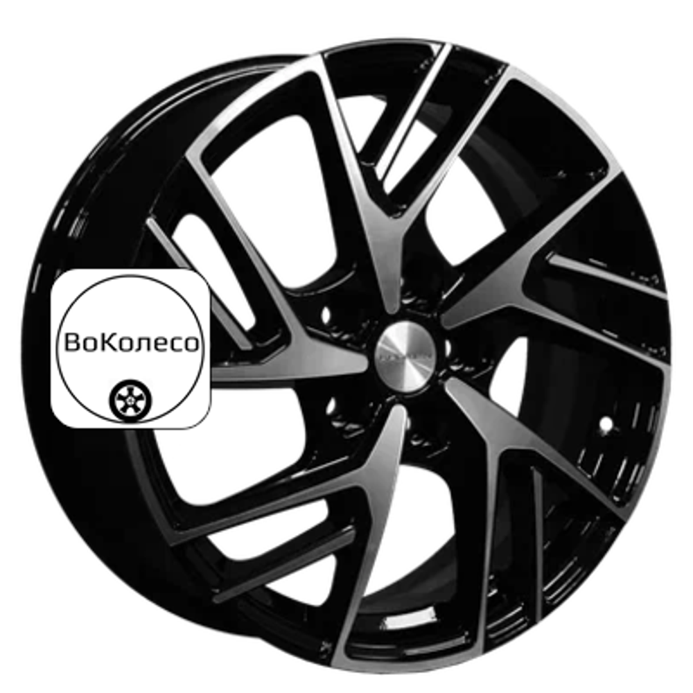 6,5x17/5x114,3 ET45 D54,1 KHW1722 (Coolray) Black-FP Khomen Wheels