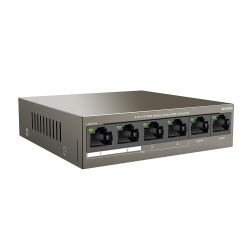 Коммутатор TENDA TEF1106P-4-63W Коммутатор настольный 6-Ports 10/100 Base-TX 4-Ports PoE(PoE бюджет 63W)