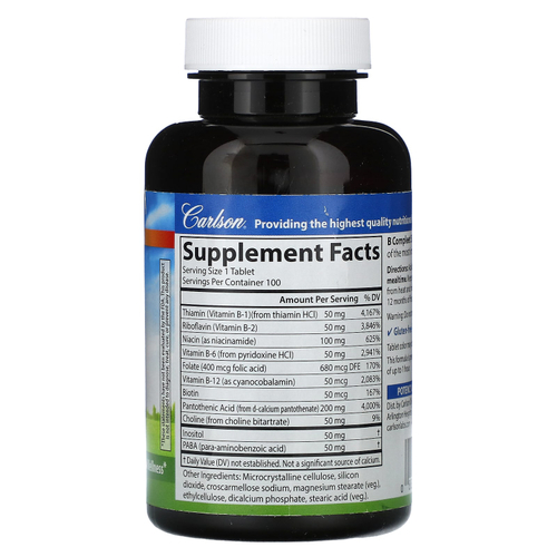 Carlson, B Compleet 50, 100 таблеток