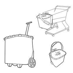 Сумка-тележка carrycruiser dark ruby