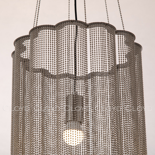 Подвесной светильник Cloyd ONASSIS P1 / Ø30 см - никель сатин (арт.11474)