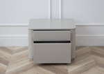 Тумба прикроватная Tammi 2 ящика ширина 50 см (серо-бежевый)