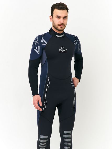 Гидрокостюм Sargan Nero 2.0 Long men 2 мм черный/темно-синий