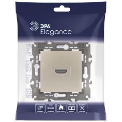 14-3114-04 ЭРА Розетка HDMI, IP20, Эра Elegance, шампань | Elegance Шампань