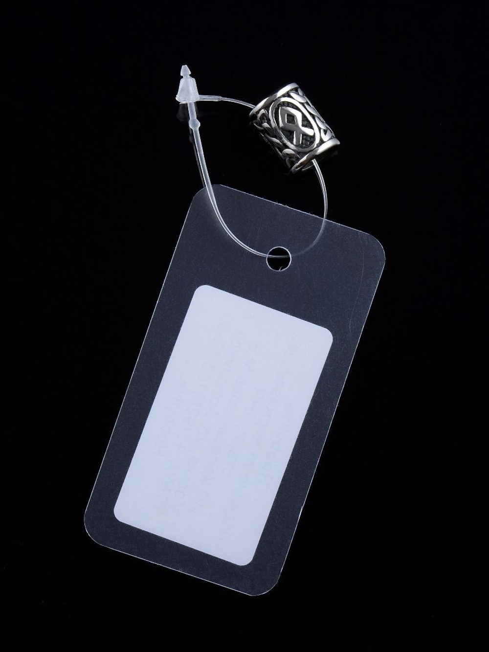 *Набор бирок с биркодержателями пластик прозрачный