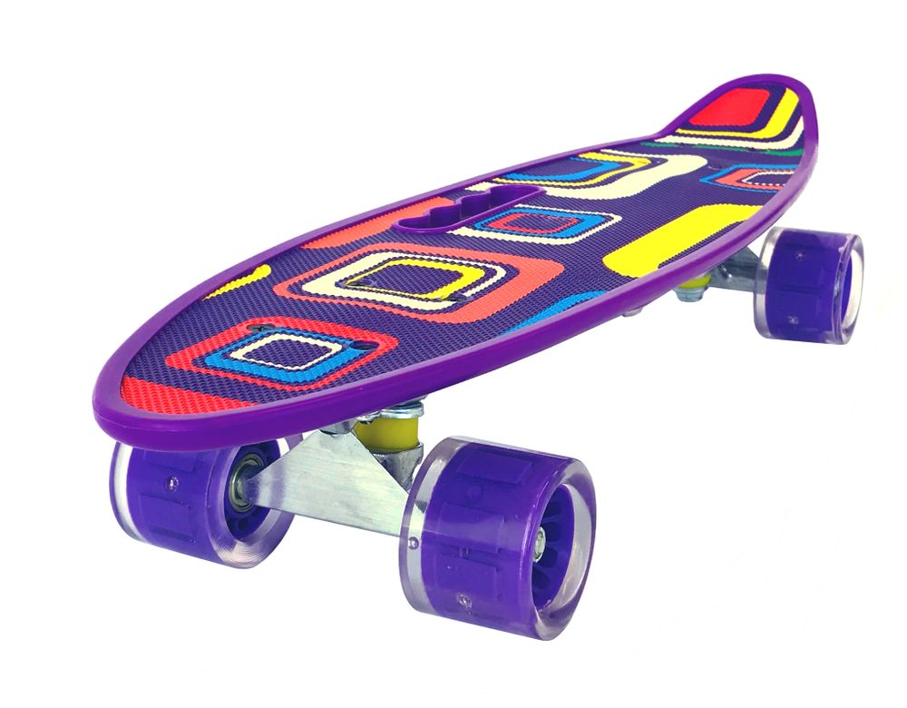 Скейтборд PWSport Print 22" Квадраты