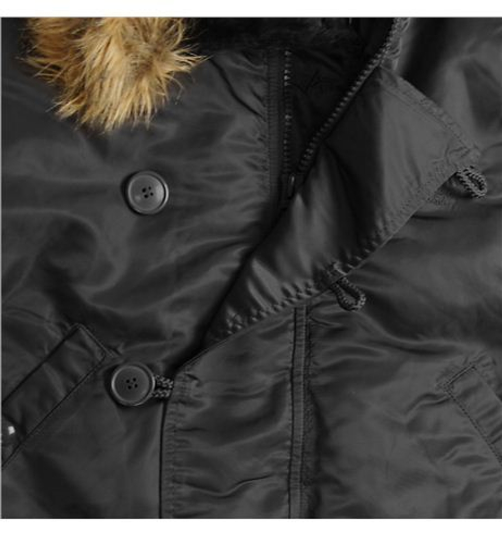 Куртка Мужская Alpha N-2B Flight Jacket (черная - black)