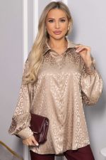 Рубашка атласная Все мысли о тебе (капучино) Б14503-7М LT Collection