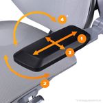 Эргономичное кресло Everprof Atom Grey Экокожа Серый