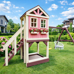 Детский домик с качелями "Прованс" моедель-3