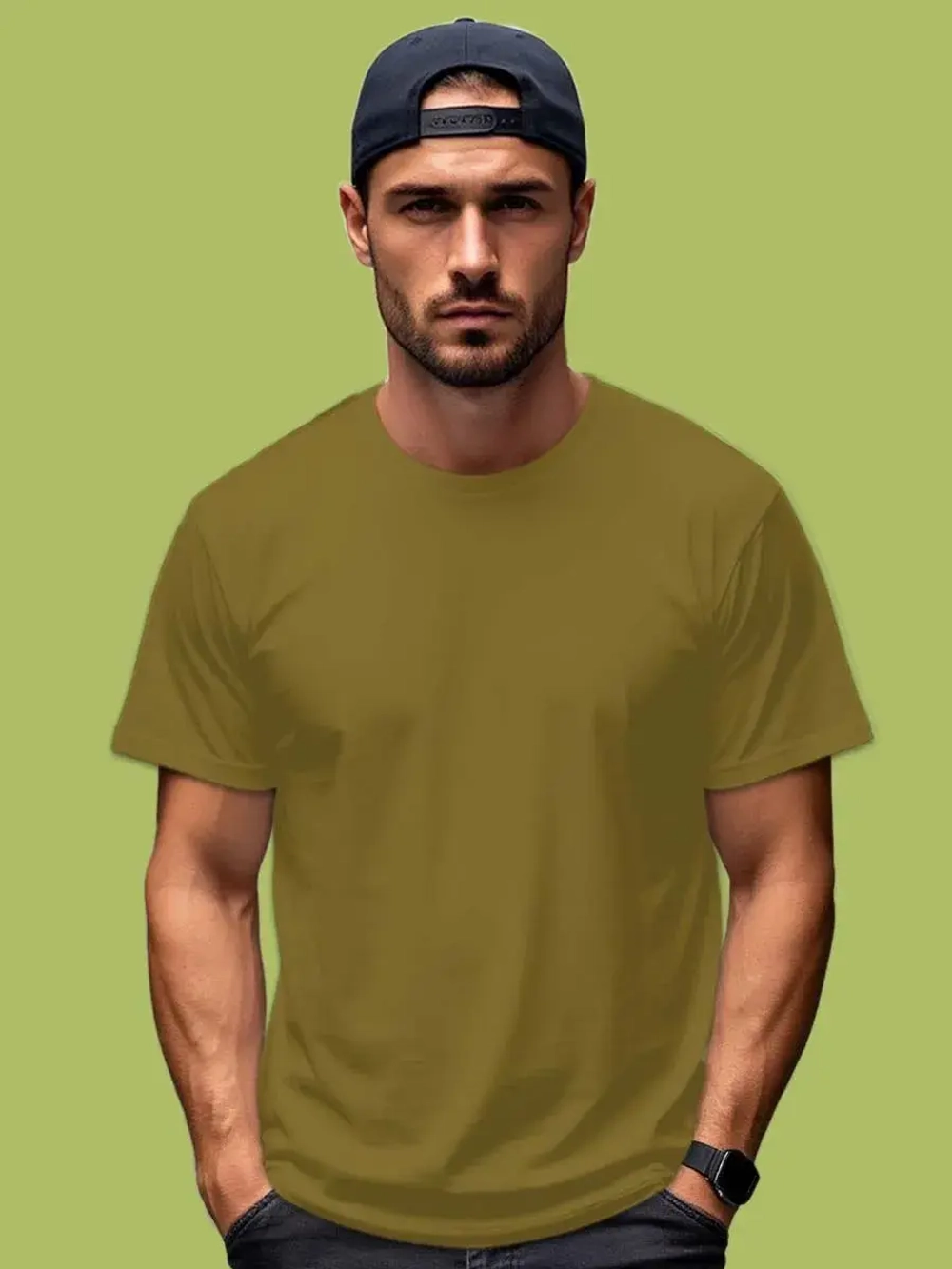 Футболка Взрослая.Премиум однотонная.Набор 2 шт