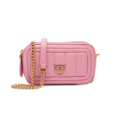 Кожаная сумка через плечо CAMERA CASE Pinko - розовый(102810 A1F1)