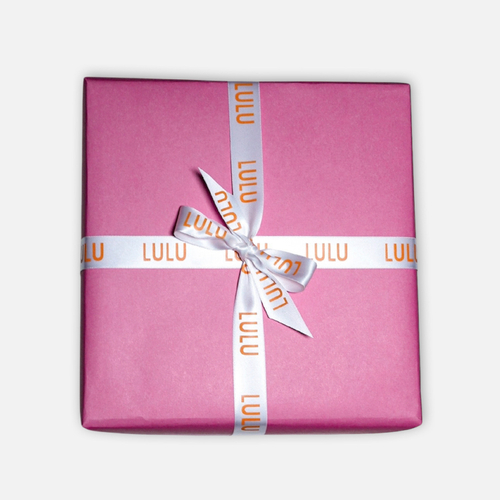 Подарочная упаковка Оранжевая / Фуксия