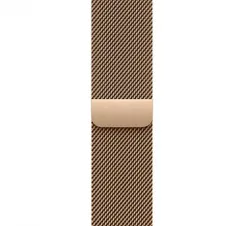 Часы Apple Watch Series 10, 42 мм, титан золотого цвета, миланский сетчатый браслет