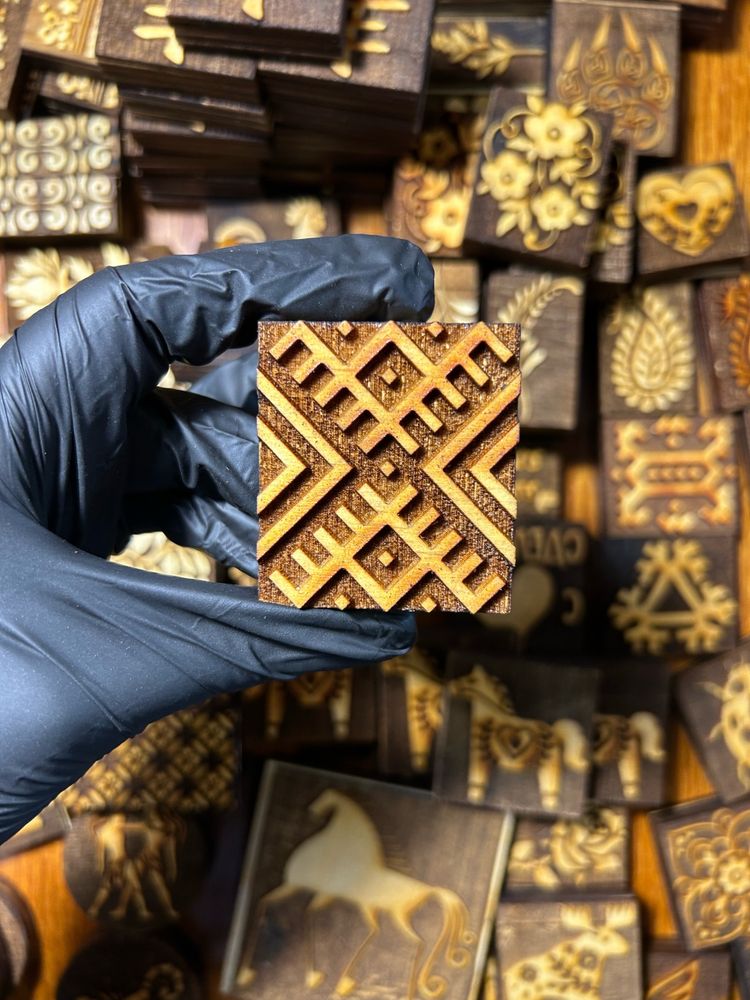 Деревянный штамп 057 (5x4,5 см)