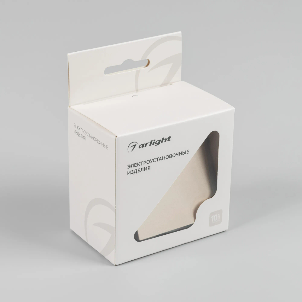 Механизм выключателя одноклавишный самовозвратный SWT-MKR1-PL-GD-V (250V, 10A) (Arlight, -) 049882