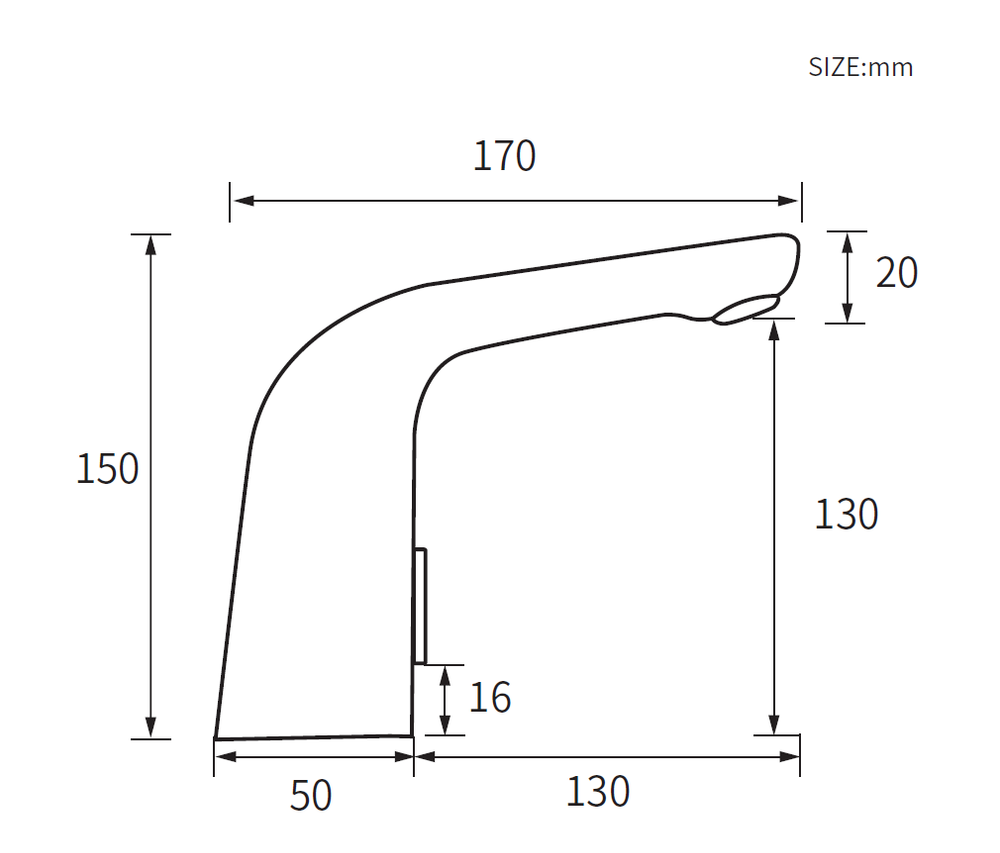 СМЕСИТЕЛЬ ДЛЯ РАКОВИНЫ ESKO СЕНСОРНЫЙ SNR 26