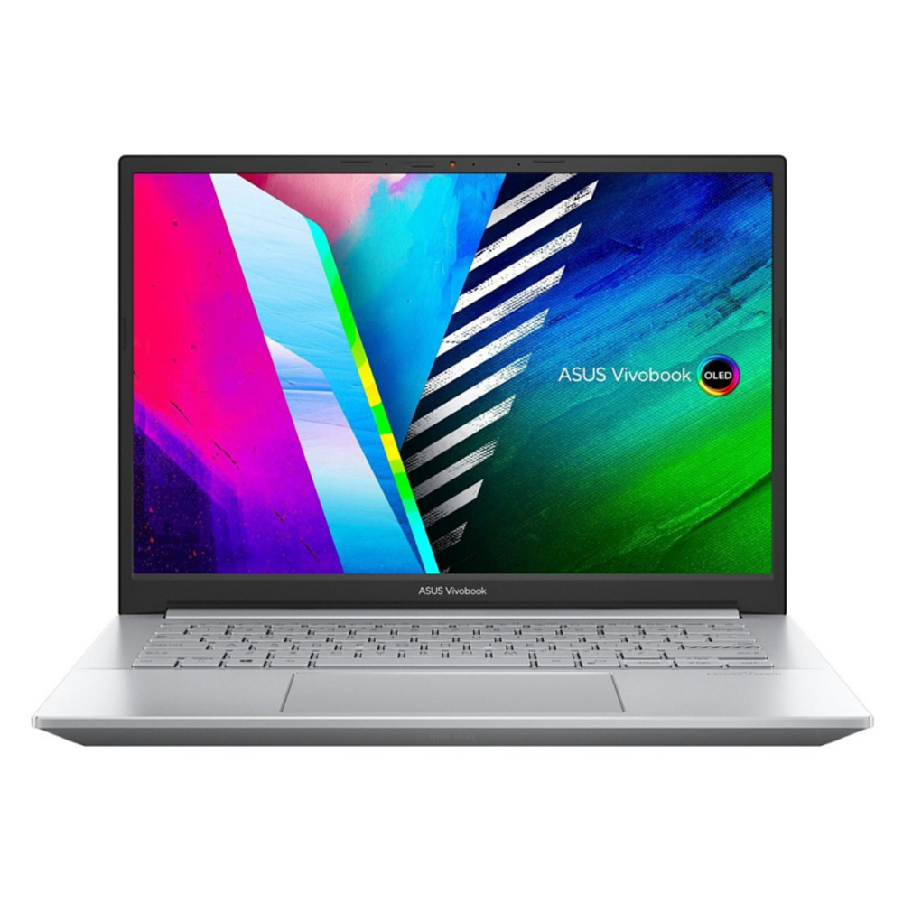 Ноутбук ASUS Vivobook Pro 14 OLED M3401QA-KM113, 14", AMD Ryzen 5 5600H 3.3ГГц, 8ГБ, 256ГБ SSD, AMD Radeon , noOS, 90NB0VZ3-M002V0, серебристый