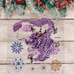 Набор наклеек «Огнедышащий дракон» 19*27 см