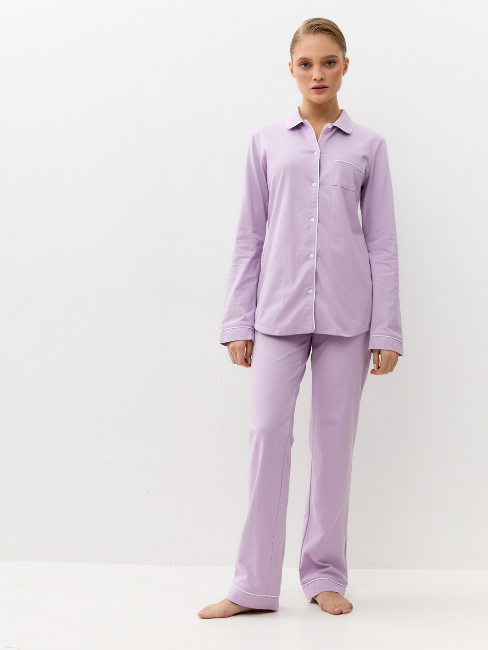 Пижама женская Ihomewear Classic Lilac