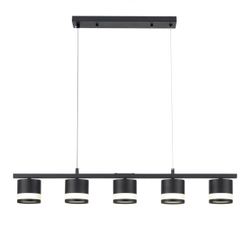 8240/5 COMFI LN26 240 черный, металл/акрил Светильник подвесной LED GX53 5*7W 220V LANIKA