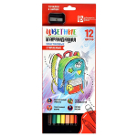 Карандаши 12цв.+точилка "Яркий рюкзак" (Феникс+)