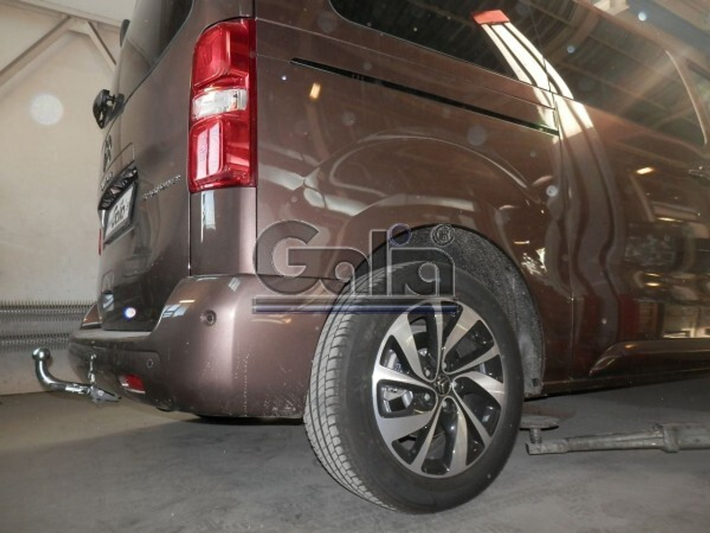 Фаркоп оцинкованный Galia C072C для Citroen Spacetourer 2016-, Peugeot Traveller 2016-, Citroen Jumpy 2016-, Peugeot Expert 2016-, Toyota Proace 2016-(паспорт и сертификат в комплекте)(без электрики)