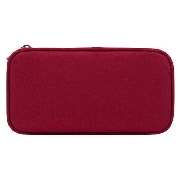 Penal \ Pencil case\ Пенал-косметичка BRAUBERG, 1 отделение, органайзер, полиэстер, 22x11,5x6см, винный, 270845
