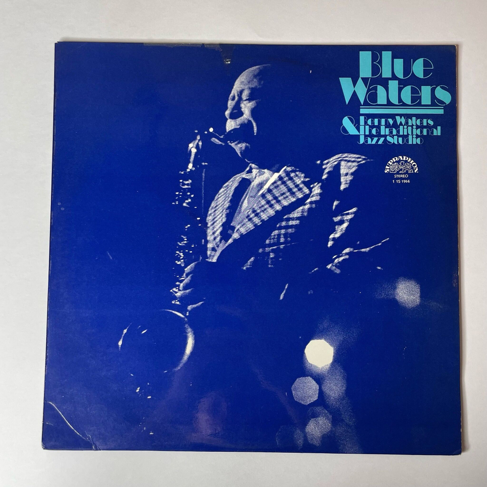 Винтажная виниловая пластинка LP Benny Waters and The Traditional Jazz Studio Blue Waters (Чехословакия 1976)