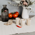 Набор деревянных рюмок 3 шт. из древесины пихты. R23