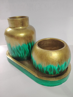 Комплект Вазочка,подсвечник,подставка