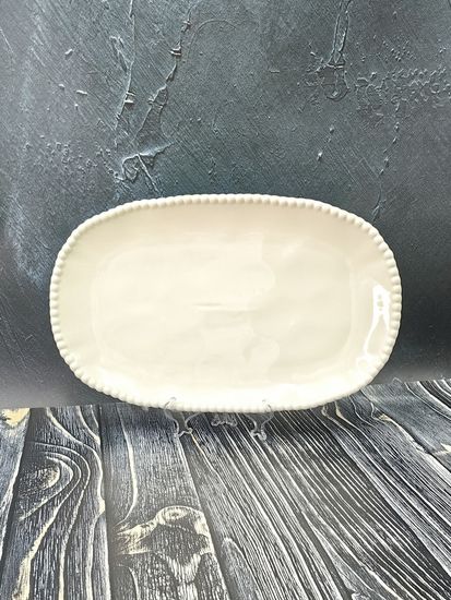 Блюдо сервировочное овальное 35,5х22х3 см. Бусины