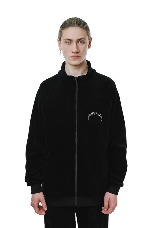 Толстовка Ymkashix Puff Zip велюровая черная