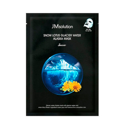 JMsolution Маска тканевая с лотосом и ледниковыми водами аляски, 30 мл