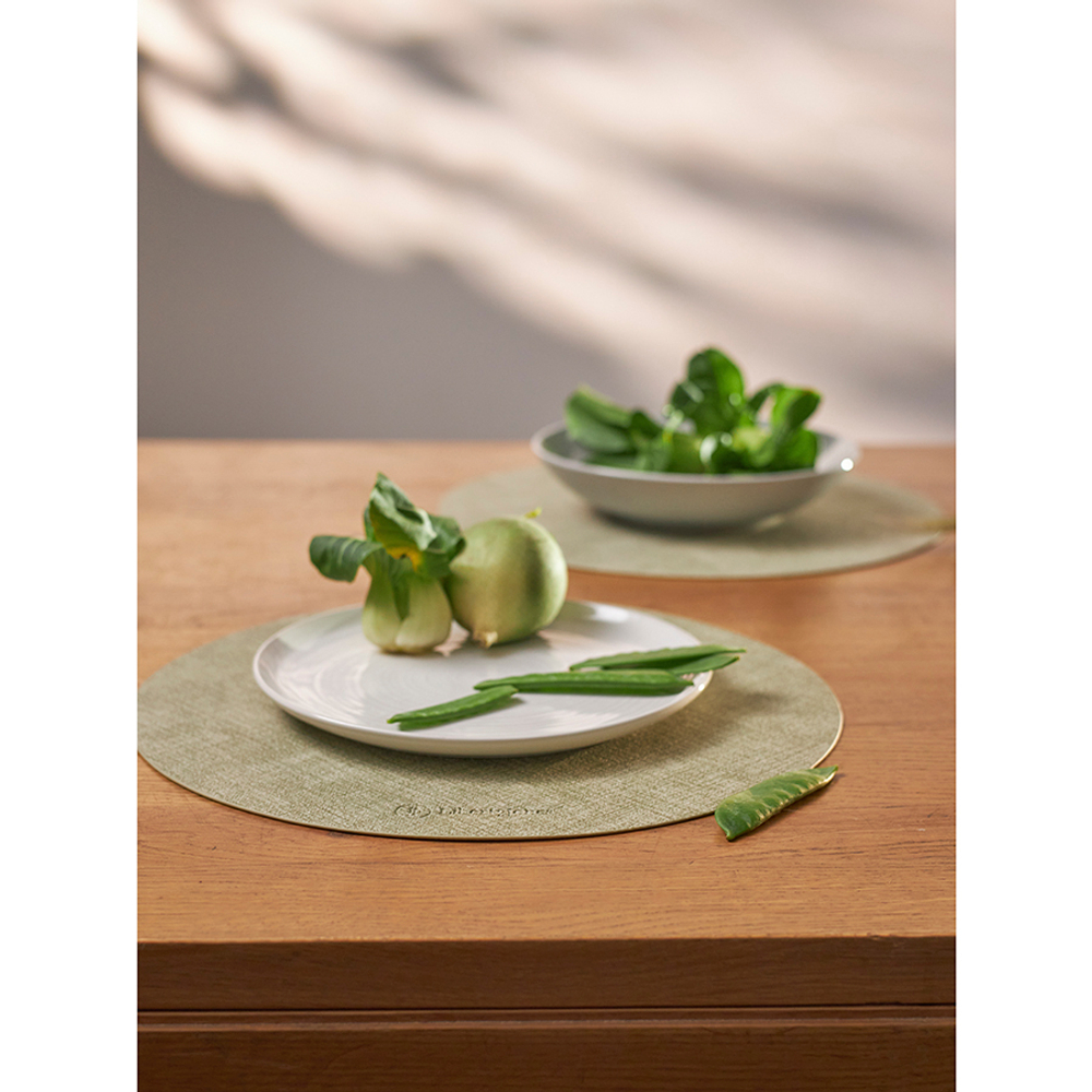 Набор из 4-х сервировочных салфеток leanera, D35 см, мятные