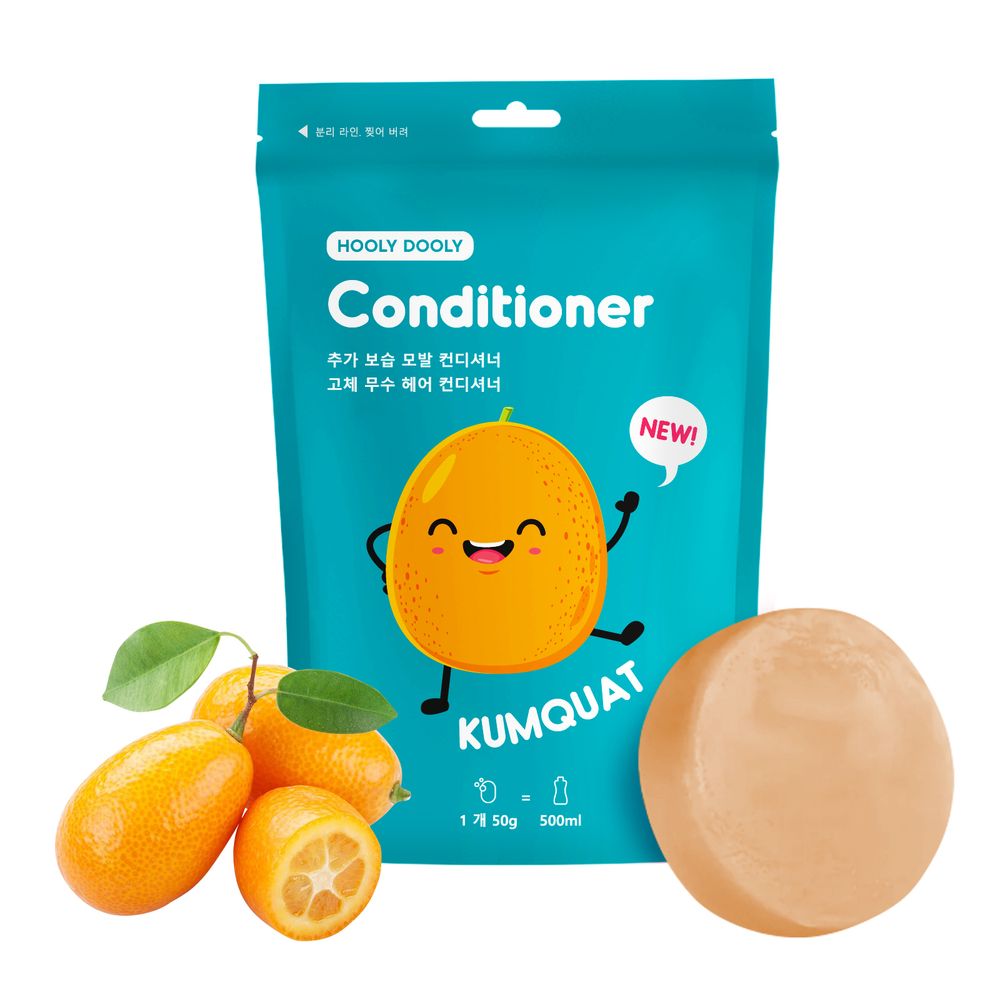 Кондиционер твердый для дополнительного увлажнения волос кумкват HOOLY DOOLY Kumquat Conditioner 50