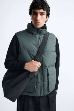 ZARA МЯГКАЯ СУМКА БОЛЬШОГО РАЗМЕРА, ЧЕРНЫЙ