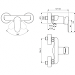 Смеситель Ideal Standard CERAFINE MODEL O BC499AA  для душа